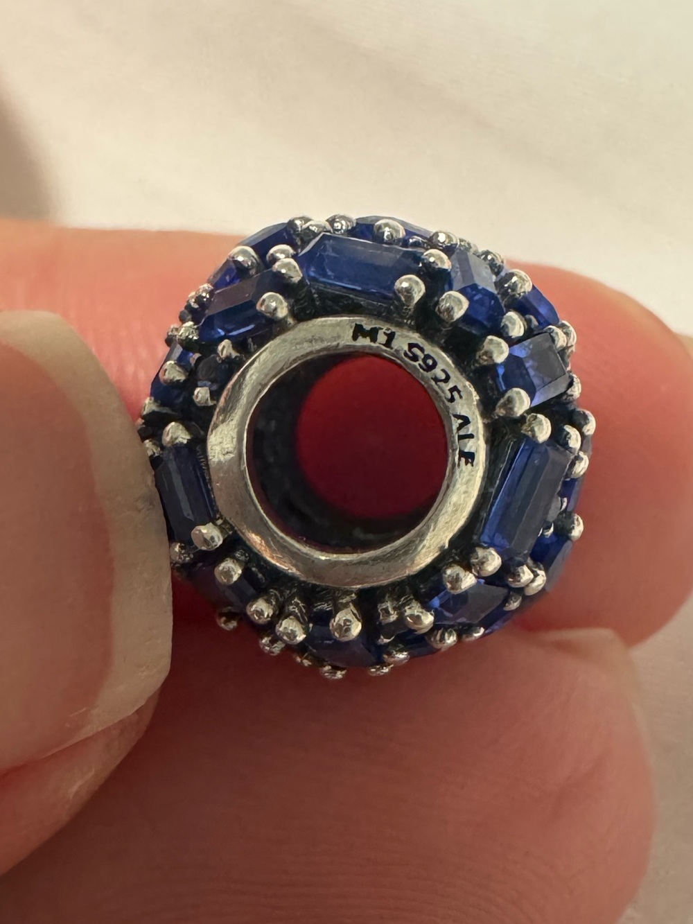 Pandora Royal Blue Cluster Crystal Charm - Picture 3 of 4